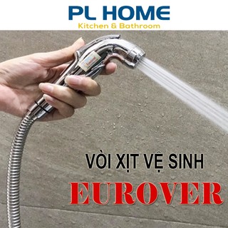 Vòi xịt vệ sinh Eurover 60X, vòi xịt nhà tắm nhựa ABS mạ crom