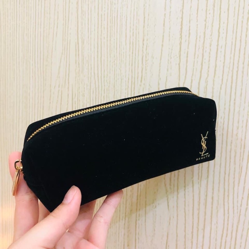 Túi nhung ysl màu đen