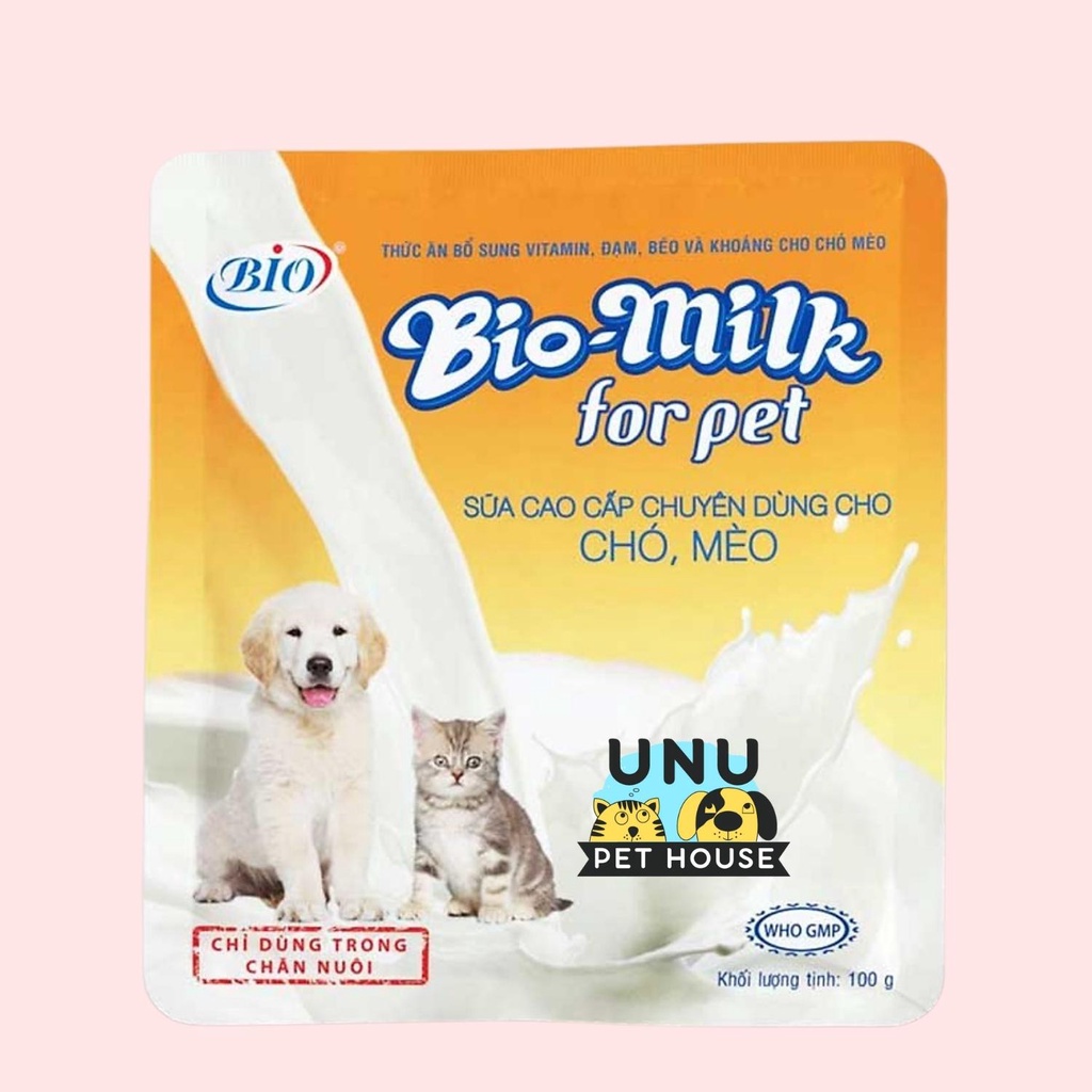 Sữa cho chó mèo chắc xương, mượt lông, tăng cường miễn dịch – UNU Pet House