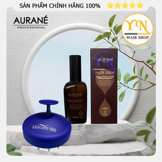 Combo Tinh Dầu Dưỡng Bóng Tóc Aurane Pháp Và Lược Gội Đầu Hàn Quốc Cool Green St-205