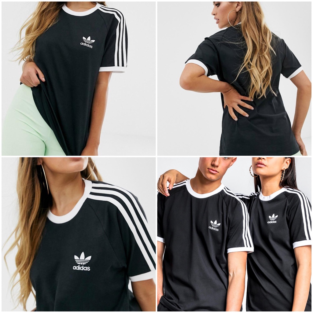 (HÀNG XUẤT XỊN) Áo đen 3 sọc cổ điển Form Unisex 271 CLFN 3-Stripes Tee Black - Size Xs S M L | BigBuy360 - bigbuy360.vn