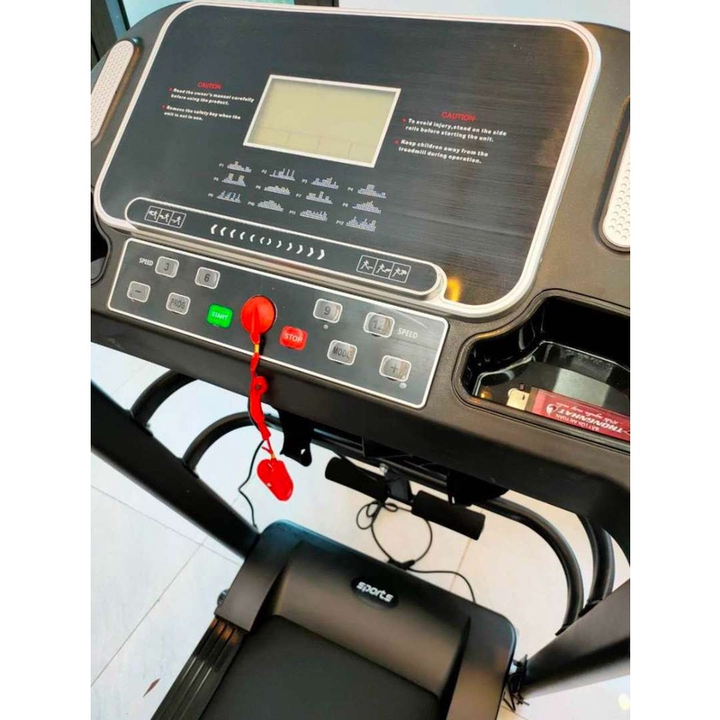 Máy chạy bộ điện đa năng HAMIGO SPORT130 tốc độ 14km kèm máy đánh mỡ bụng tập tại nhà