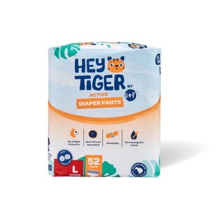 Tã/Bỉm Quần Hey Tiger Jumbo Size L (10-15kg) - 52 miếng
