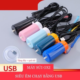 Máy sủi oxi mini kết nối usb siêu êm cho bể cá cảnh - máy sủi oxy