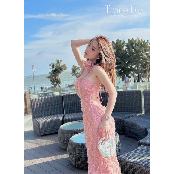 ĐẦM MIDI REN HAI DÂY