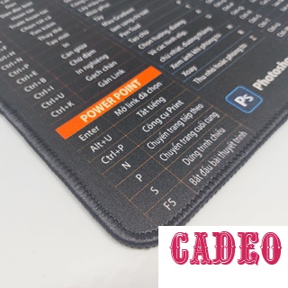 Bàn di chuột khâu viền Goldtech dầy 4mm loại 25.30