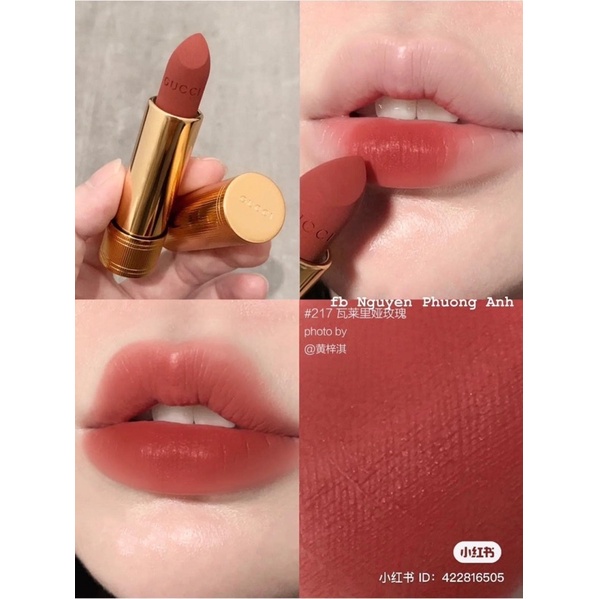 Son GUCCI ROUGE À LÈVRES MAT chất mịn lì lên chuẩn màu