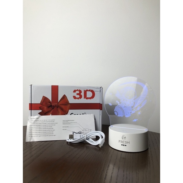 Đèn ngủ led 3D trang trí, quà tặng độc đáo, dễ thương