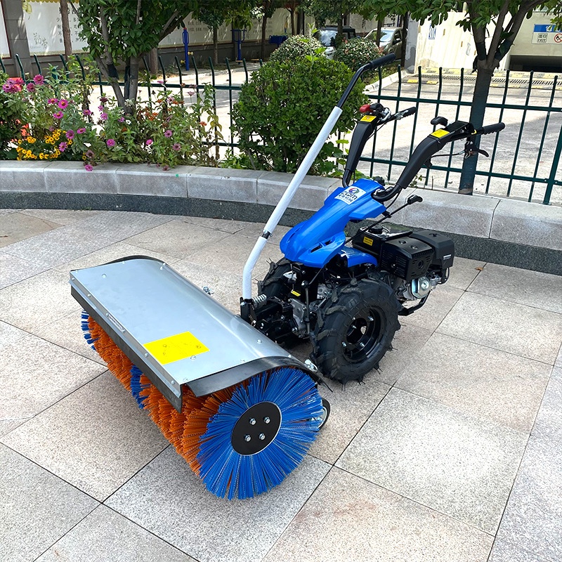 Máy xúc tuyết đẩy tay chạy xăng 15 mã lực full gear máy xúc tuyết thủy lực snowplow chạy xăng snowplow