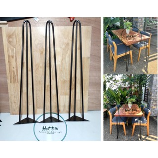 Bộ 3 chân sắt 70cm-sơn tĩnh điện-kèm ốc vít