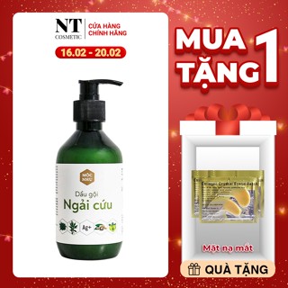 Dầu Gội Ngải Cứu Mộc Nhu, Đánh Bay Gàu Ngứa Nấm Da Đầu,giảm rụng tóc, sạch tóc dâu bết, Tặng Gel tay- 300ML