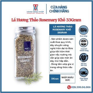 Lá hương thảo - rosemary khô nhập khẩu đức 33gram / hũ