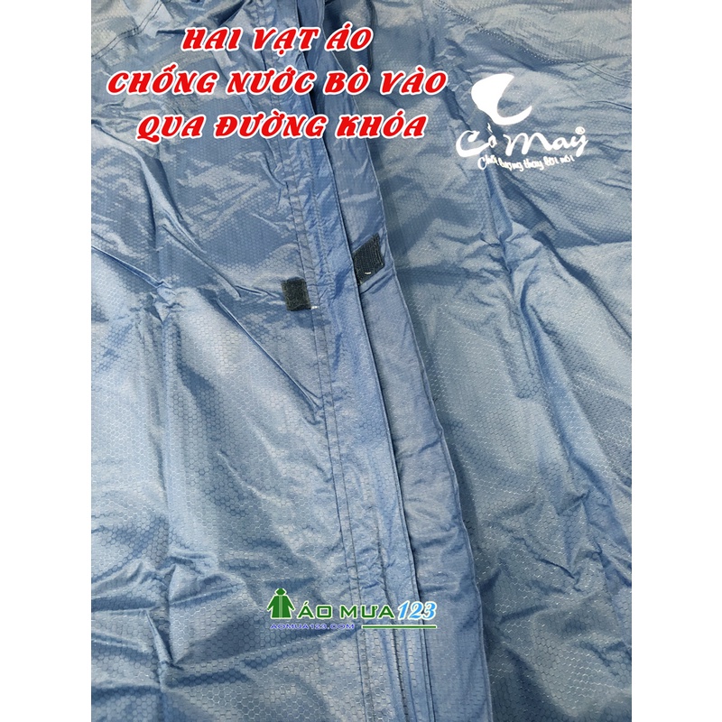 Áo mưa măng tô dáng xuông vải dù siêu nhẹ chống thấm thời trang