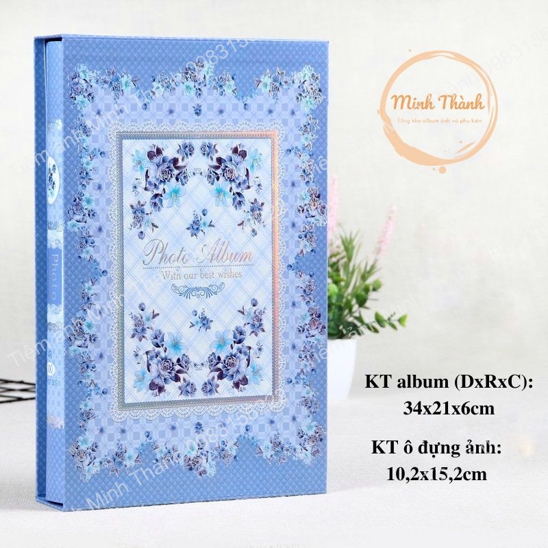 Album đựng ảnh 10x15 đựng được 300 ảnh có hộp ngoài cao cấp sang chảnh tại Tiệm ảnh Minh Thành