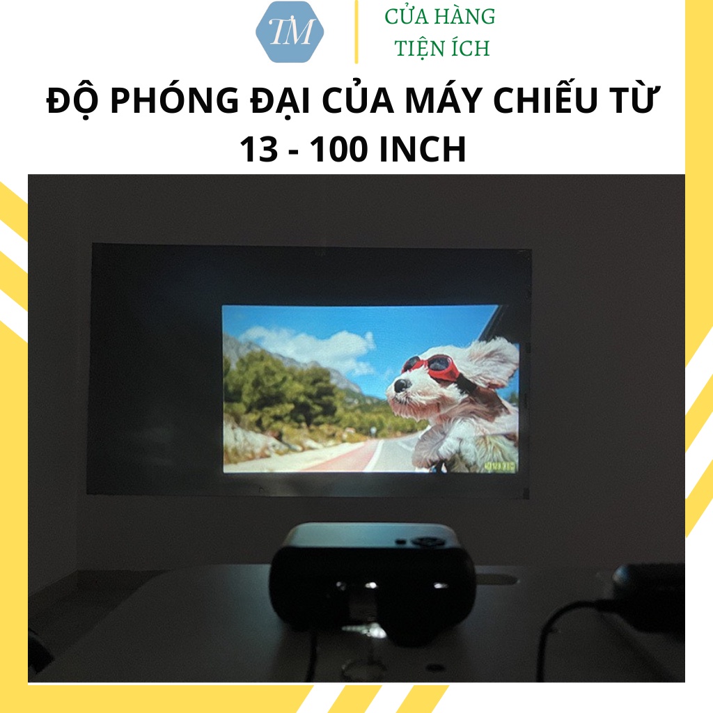 Máy chiếu mini  A10, máy chiếu FullHD kết nối không dây qua Wifi - Tặng màn hinh chiếu 100 inch - SET2176