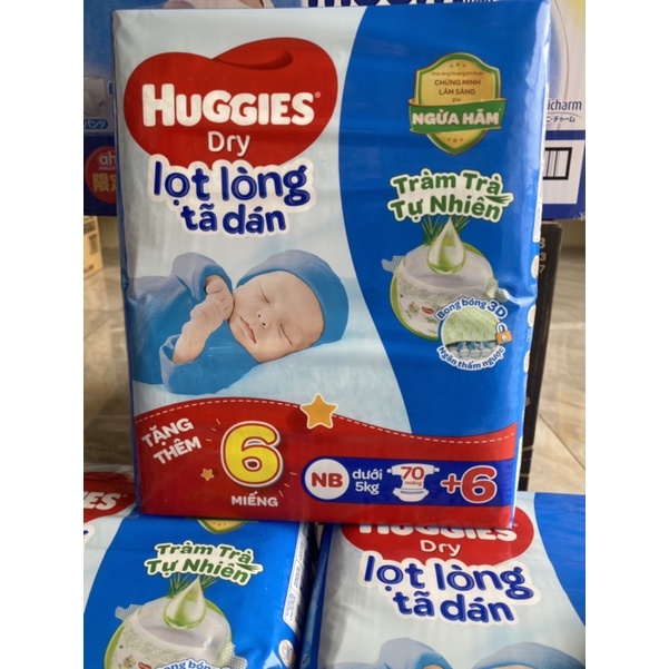 Bỉm Huggies tràm trà siêu đại  đủ size NB70/S54/S80/M74/L68/ XL62/XXL56 mẫu mới