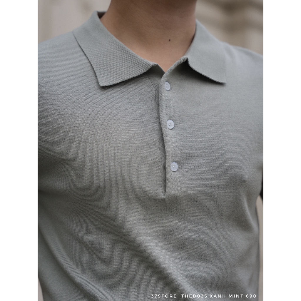 Áo Polo Nam Dáng Regular Fit, Chất Liệu Knit Mềm Mịn, Thoáng Mát, Thấm Hút Tốt AP035