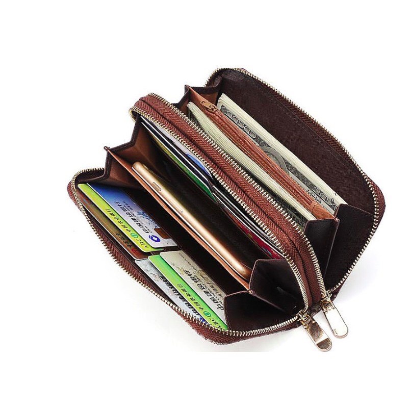 Ví dài cầm tay Uniex 2 ngăn khóa lớn kiểu dáng thời trang