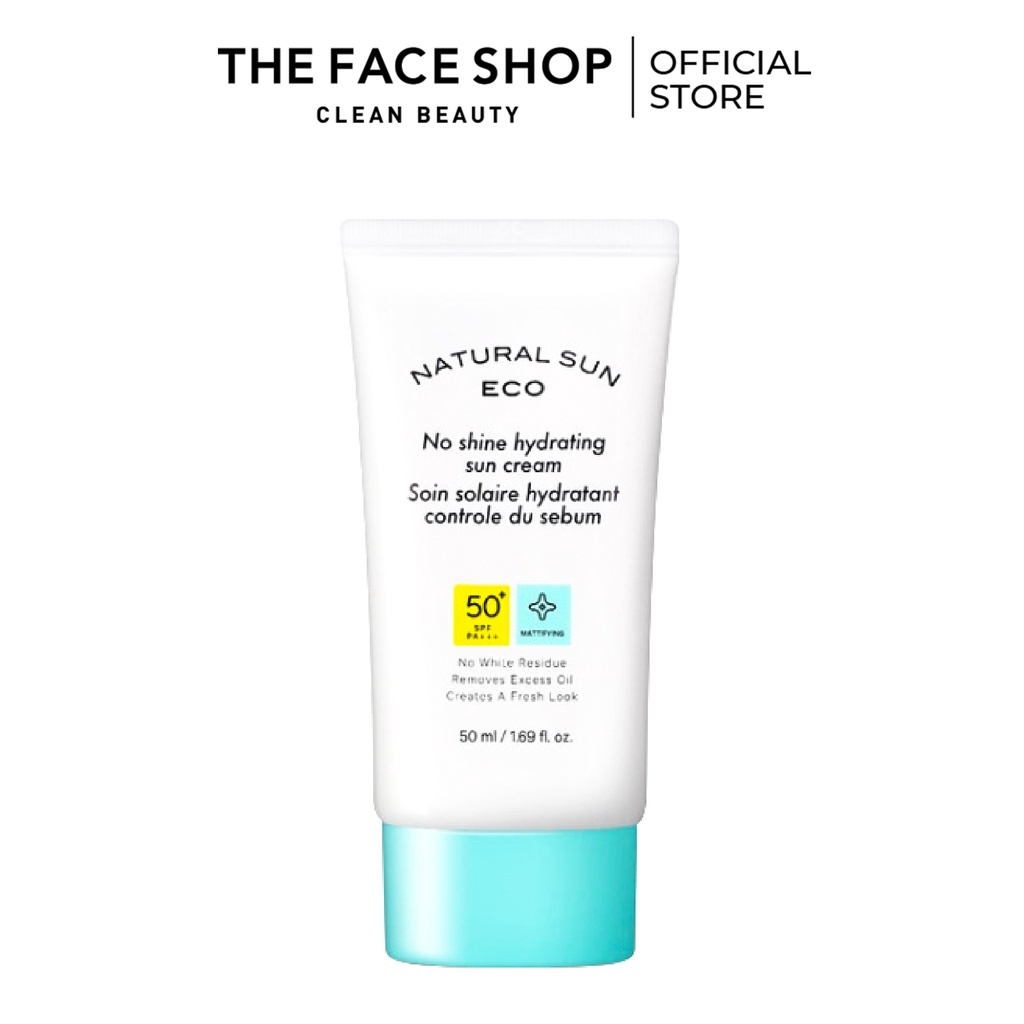 Kem Chống Nắng Kiểm Soát Nhờn The Faceshop Natural Sun Eco No Shine Hydrating Sun Cream Spf50 Pa+++ 50ml