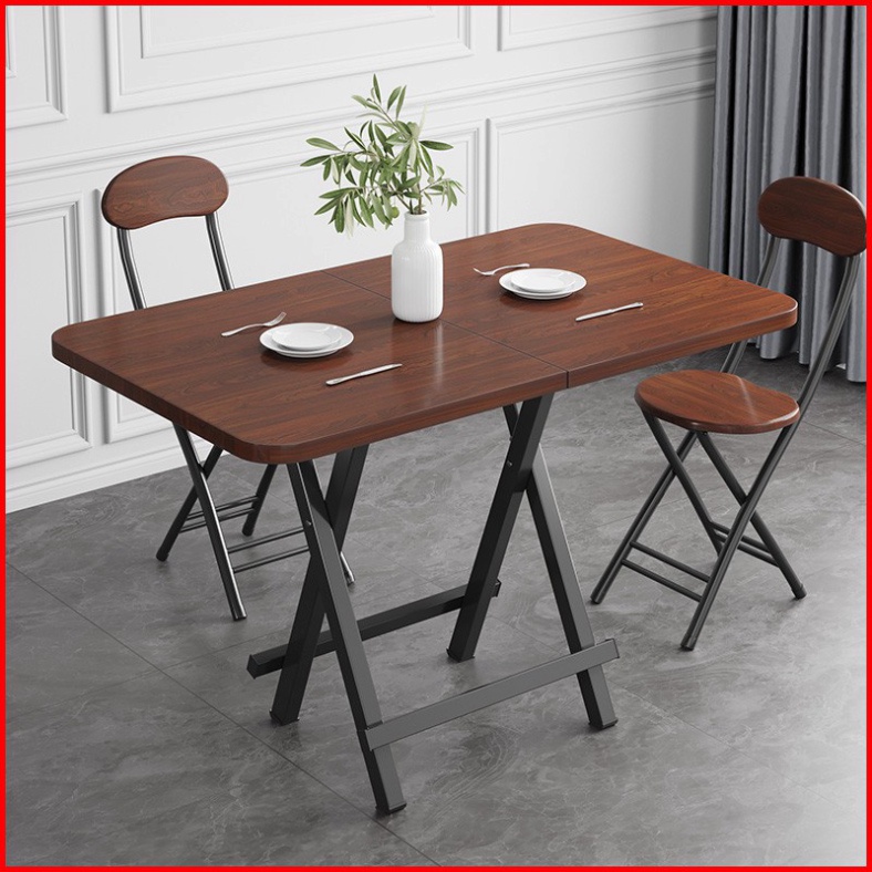 Bàn Ăn Gấp Gọn Đa Năng KT:120*60cm,Bàn Gấp Đa Năng Uống Nước Uống Trà Cafe Chất Liệu Gỗ Phủ Melanin . | BigBuy360 - bigbuy360.vn
