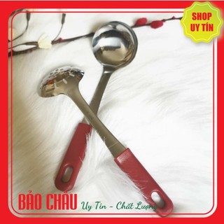 Vá cán đỏ múc trân châu - vá múc trân châu / múc thạch loại 1 cán đỏ -vá múc canh
