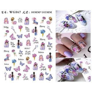 Sticker dán móng chủ đề người 2