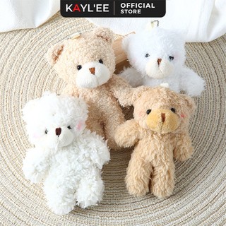 Gấu bông teddy làm móc khóa treo balo túi xách thời trang kaylee