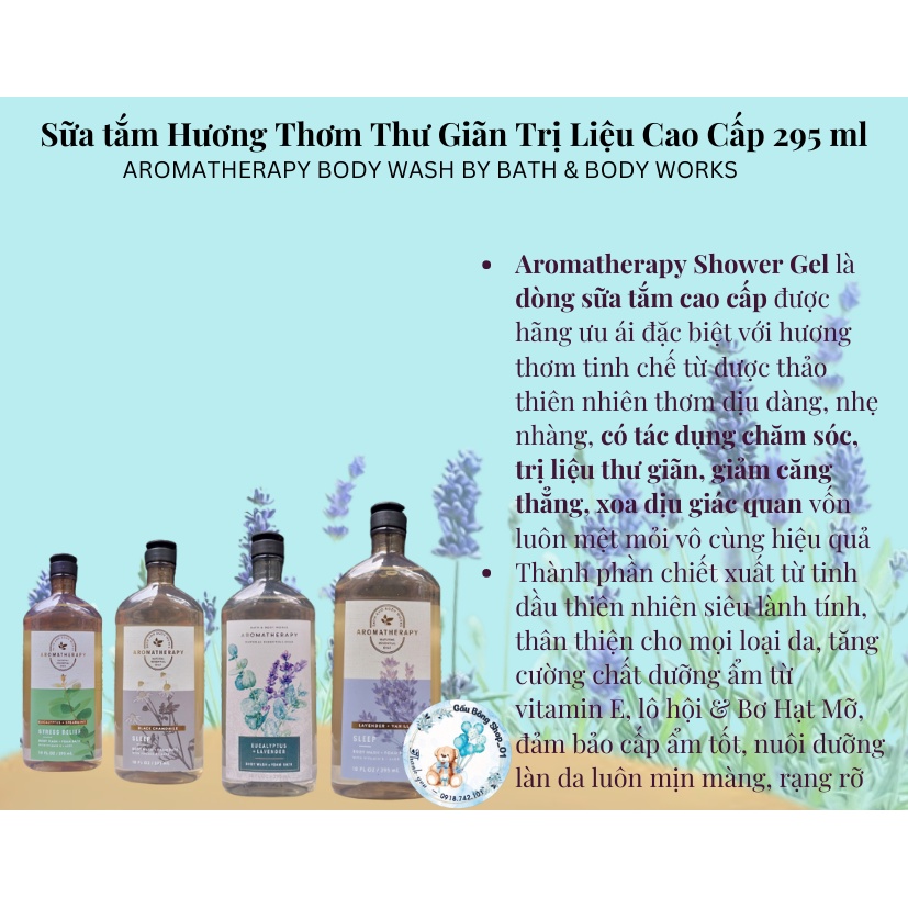 [Auth] Sữa Dưỡng Thể Bath And Body Works Dòng Aroma 192ml