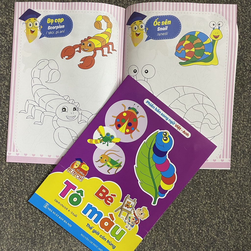 Sách - Bộ Sách Tô Màu Dành Cho Trẻ 4-5 Tuổi