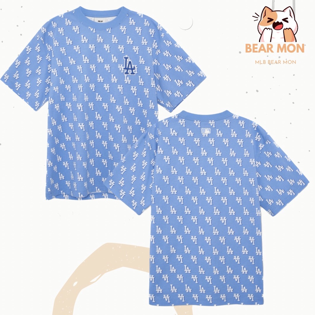 Áo MLB Classic Monogram Full Edition Pattern Short Sleeve T-Shirt LA Dodgers 3Atsm1133
