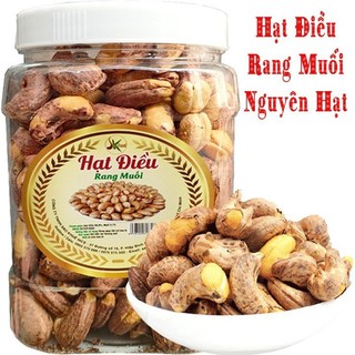 Hạt điều rang muối vỏ lụa giòn thơm - Hũ 500g sấy chín bổ dưỡng SK FOOD