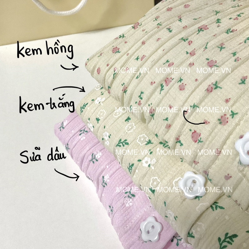 Sơ mi bông tay ngắn || 1 bên túi || Dáng dài 70cm - MOME.VN