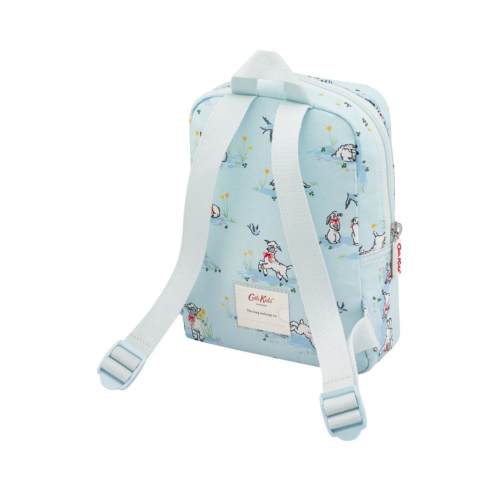 Ba lô trẻ em/Kids Modern Mini Backpack Spring Bunnies and Lambs - Blue - 1088809