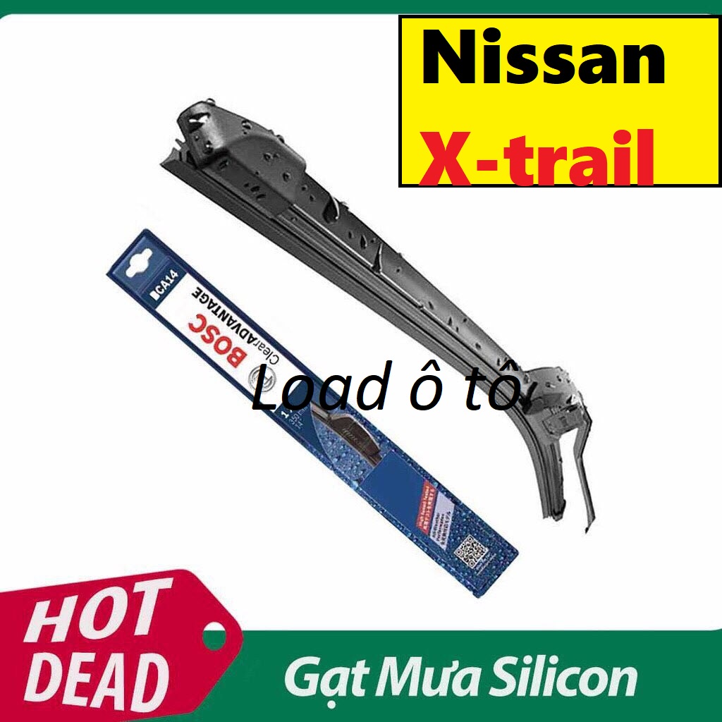 Bộ 02 Gạt Mưa Silicon Xe Nissan Xtrail gạt mềm không xương chính hãng Bosch Cao Cấp