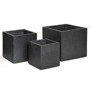 Chậu Vuông Đá Mài 30x30Cm Trồng Cây Hoa Nuôi Cá