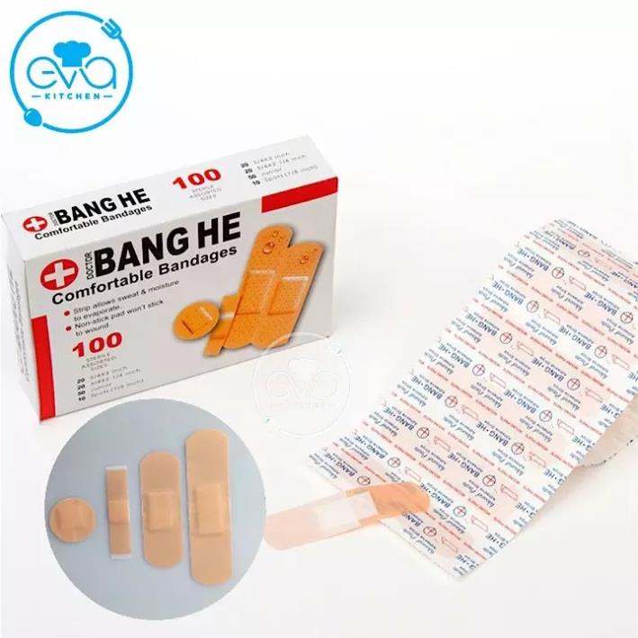 100 Miếng Dán Vết Thương Chữ Thập