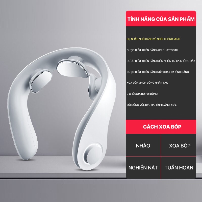 Xiaomi Jeeback G5 Máy massage cổ thông minh- - 4 Chế Độ 8 Cường Độ Massage