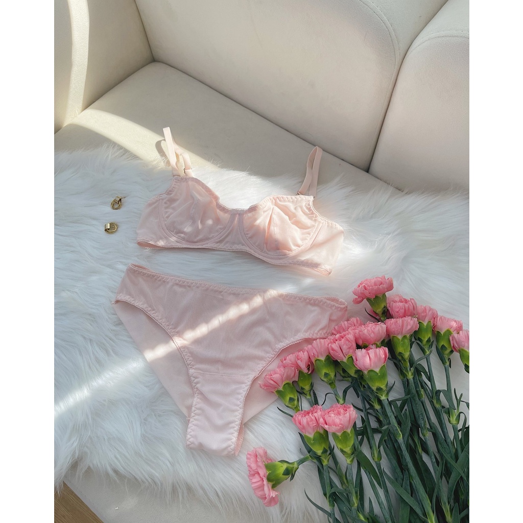 [Candy Lưới] Set Nội Y Bra Lưới Mịn Có Gọng Mút Thiết Kế Timin | BigBuy360 - bigbuy360.vn