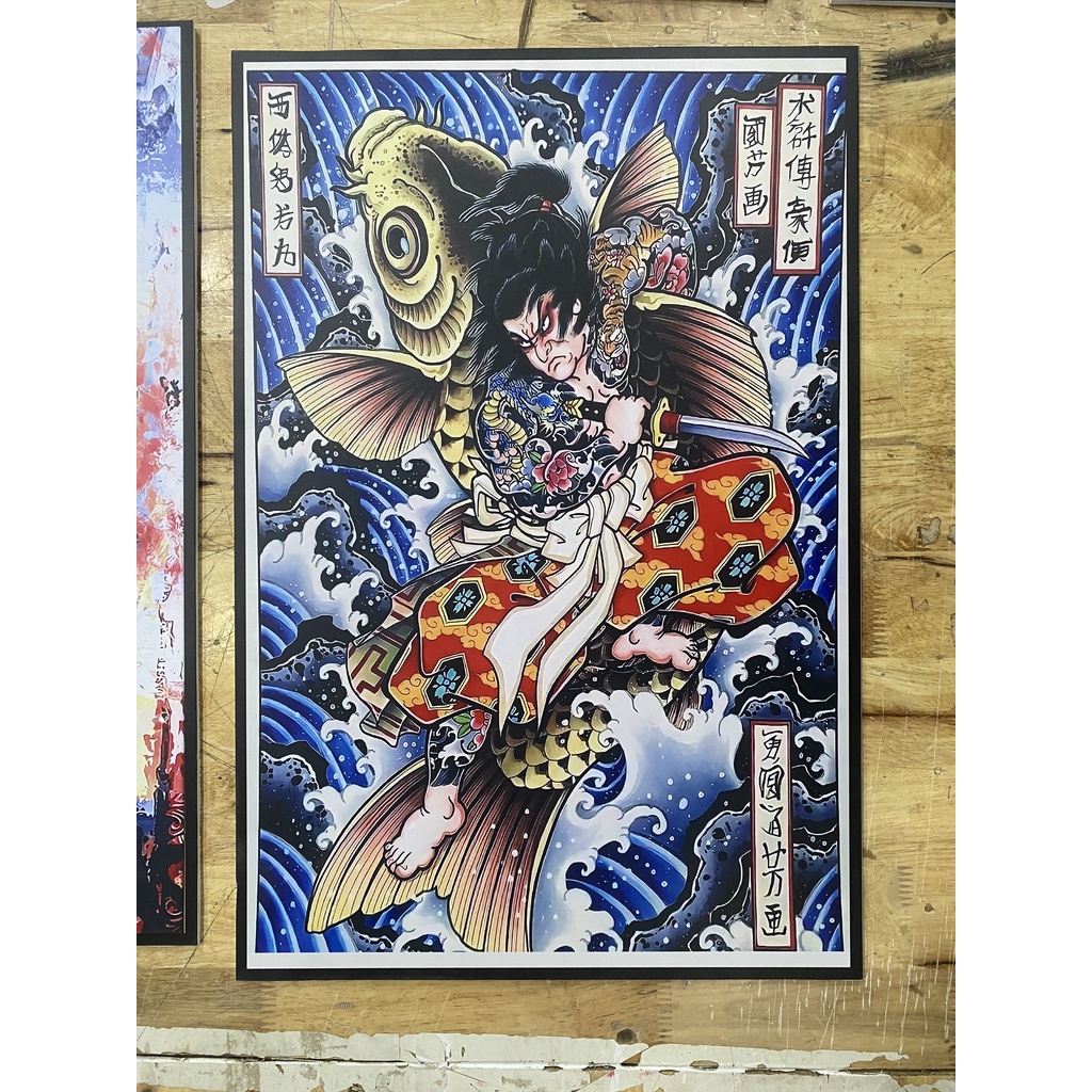 Tranh dán tường nhựa formex cứng dày 5ly có keo sẵn tranh hình xăm tatto,decor baber...vv