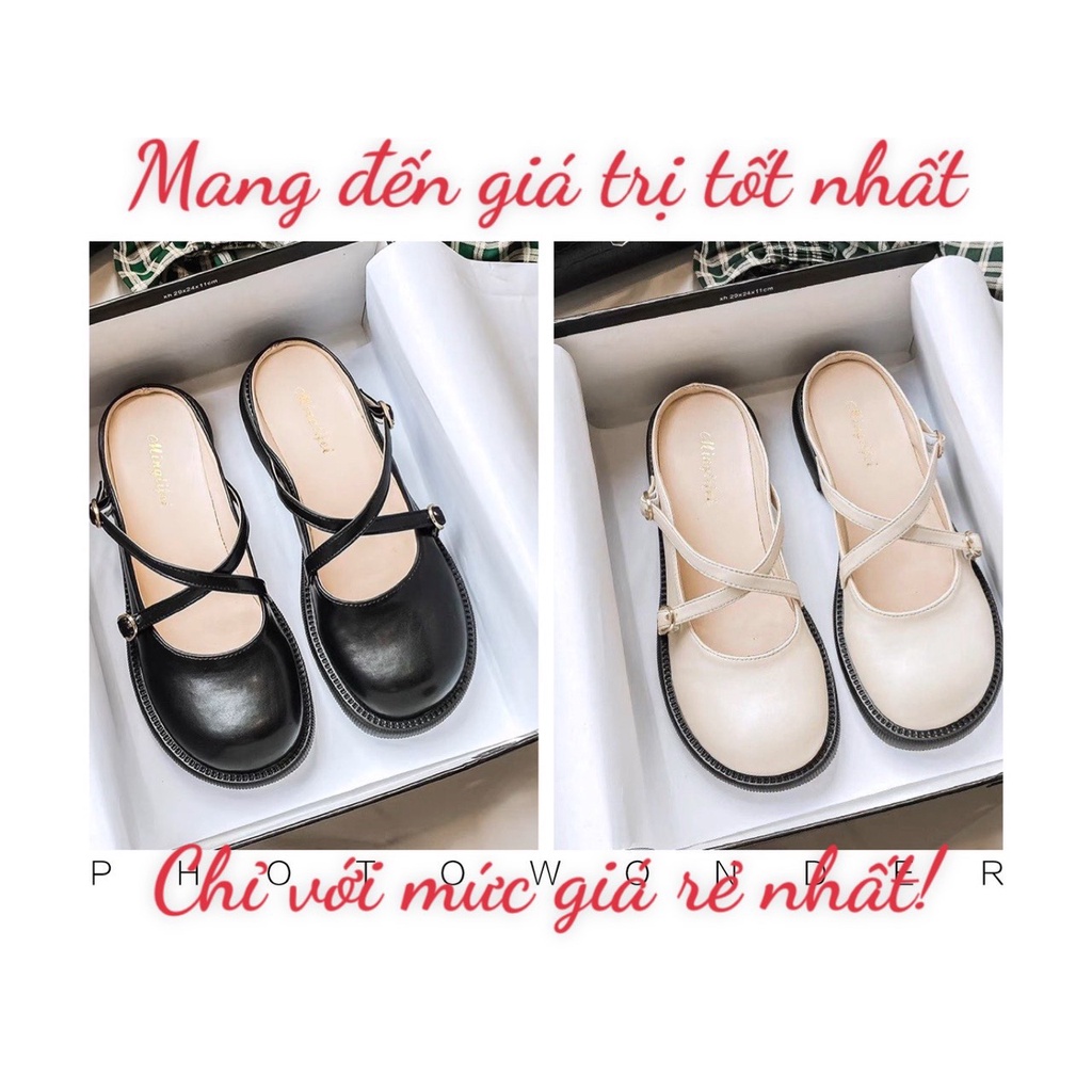 Sục quai chéo nữ tính phong cách Hàn Quốc