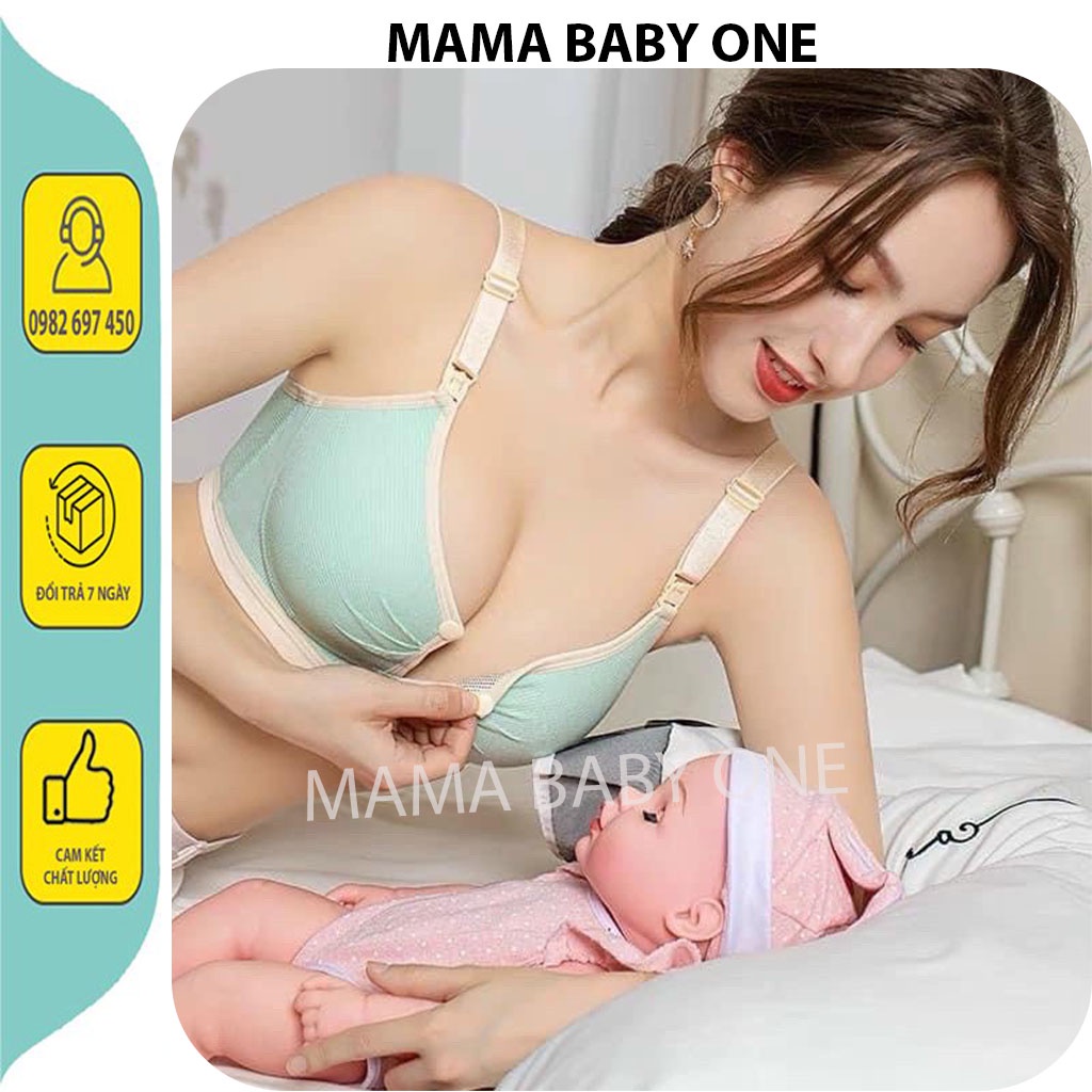 ÁO LÓT BẦU CHO CON TI-ÁO NGỰC CHO CON BÚ CHẤT COTTON KHÔNG GỌNG CÓ CÚC MỞ NGANG TIỆN LỢI. ÁO ĐẸP RẺ