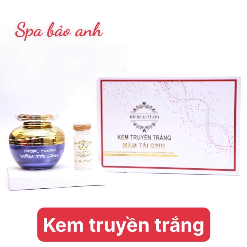 Bộ Kem Dưỡng Truyền Trắng Mầm Tái Sinh MH Beauty Spa, Kem spa dưỡng da mặt giúp làm trắng, tái sinh da