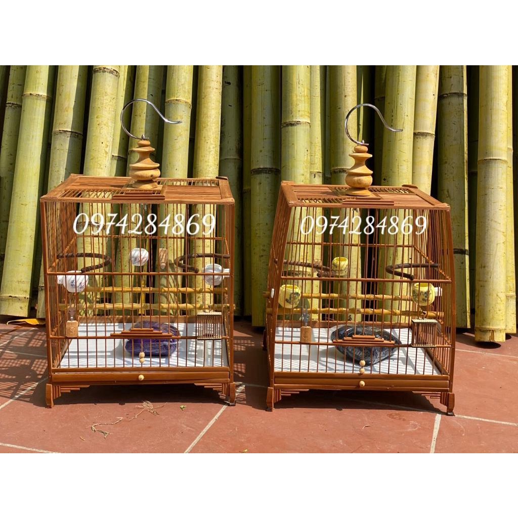 KHUNG LỒNG CHIM TRÚC CHÀO MÀO THÁI ĐẤU, VUÔNG ĐẤU ĐẸP CHẮC CHẮN GIÁ RẺ TỰ RÁP SIÊU DỄ tặng kèm dầu bóng