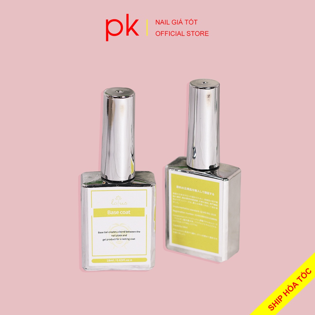 Liên kết gel base coat Lotus chai 18 ml