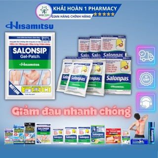 Cao dán giảm đau salonpas, cao dán giảm đau salonsip gel patch