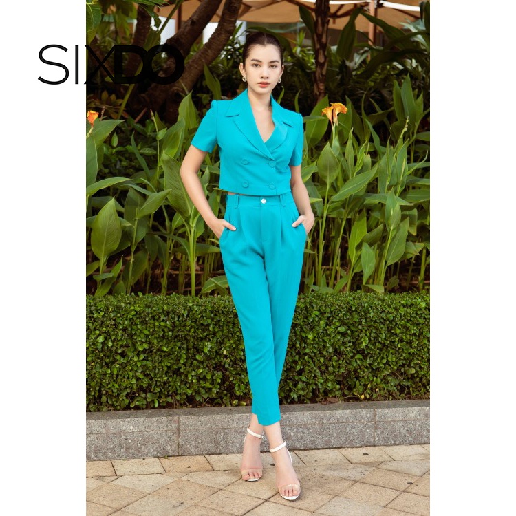 Áo Vest Tuýt xi ngắn 4 cúc thời trang SIXDO