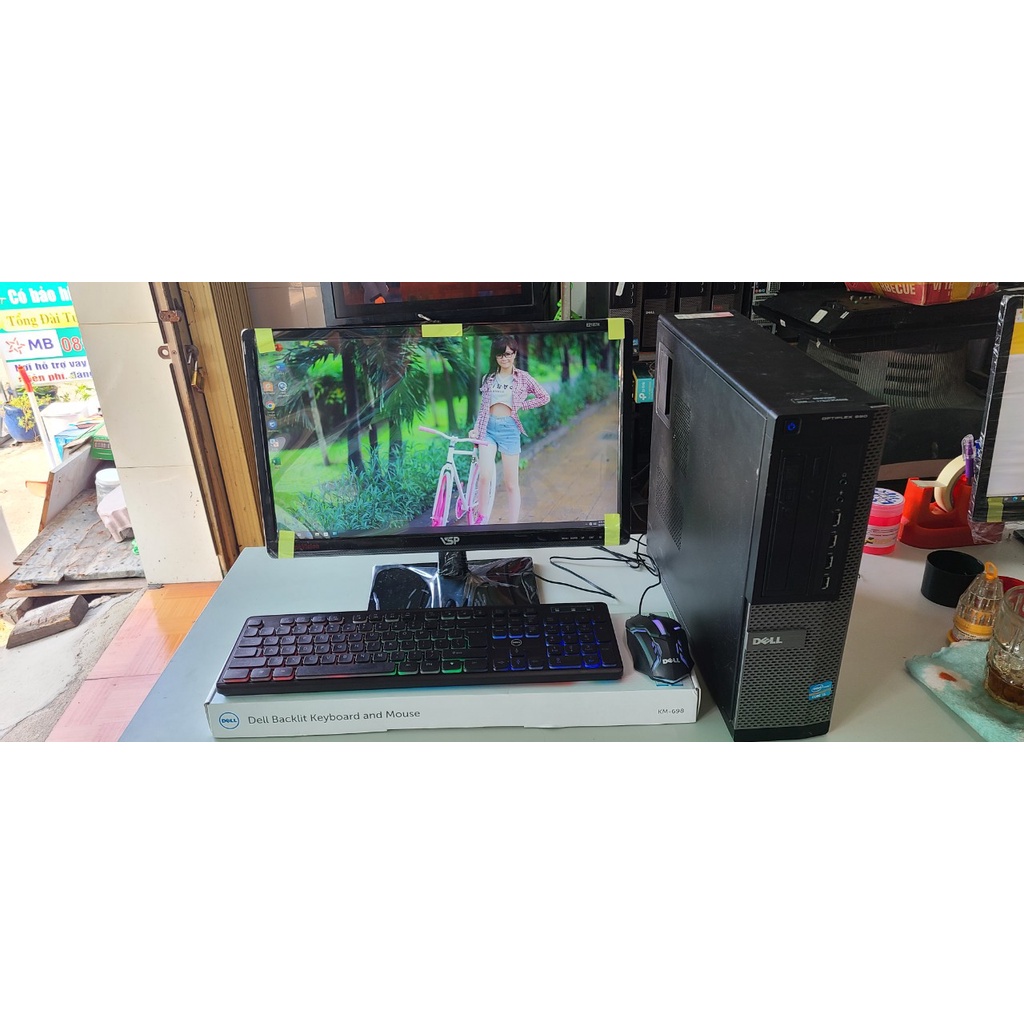 Trọn bộ máy Dell Core i5 Ram 8Gb SSD WIFI + MH 21in fullbox Bảo hành 12 tháng