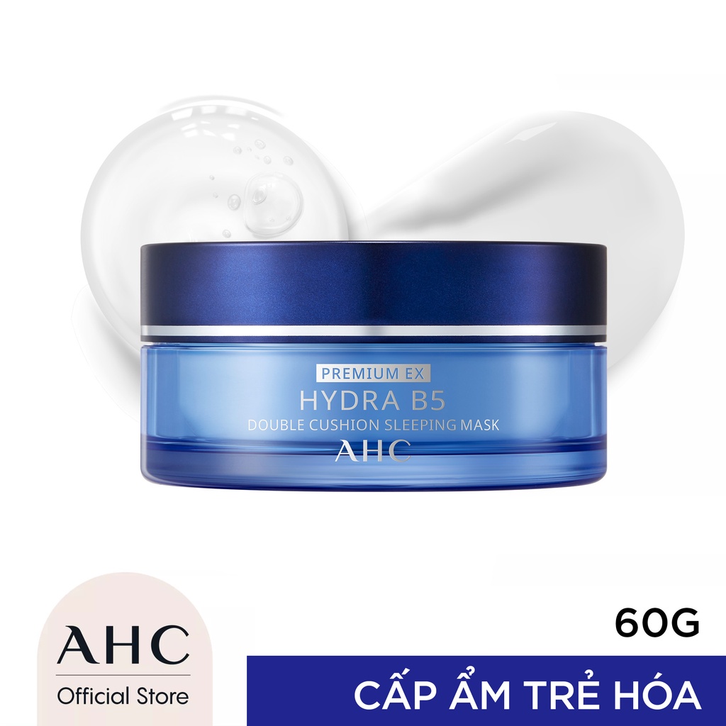 Mặt Nạ Cấp Ẩm Phục Hồi Đa Năng - AHC Premium Ex Hydra B5 Double Cushion Sleeping Mask 60G