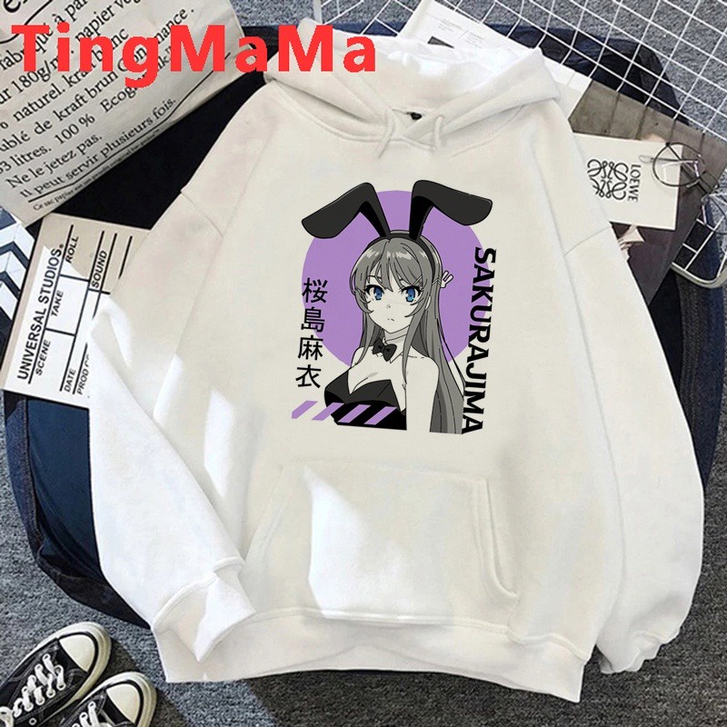 Áo Hoodie In Hình Sakurajima Mai độc chất