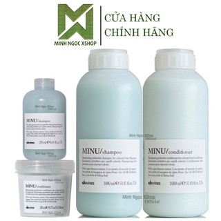 Dầu gội xả giữ màu cho tóc nhuộm davines minu 250ml - 1000ml chính hãng